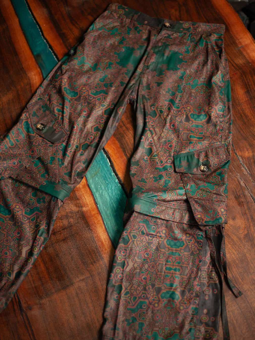 Pants Woman / Baggy Pockets Sky - ATLANTHEON Olive